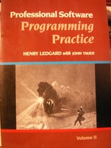 Professional Software: Programming Practice Ledgard, Henry F. and Tauer,... - $21.98