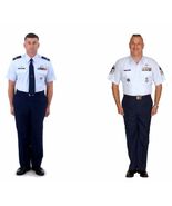 AIR FORCE USAF REGULATION SHIRT MENS SHORT SLEEVE DRESS BLUE UNIFORM ALL... - €29,80 EUR