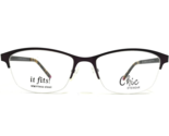 Chic Eyeglasses Frames TIFFANYPACE TORT MATT PURPLE Cat Eye Half Rim 57-... - $55.57
