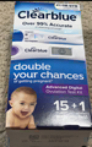 Clearblue Advanced digital ovulation kit 15 test + 1 pregnancy test, Exp... - $17.95