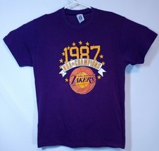 Vtg 1987 NBA Champions Los Angeles Lakers Logo 7 T-Shirt Paper Thin Size... - £43.86 GBP