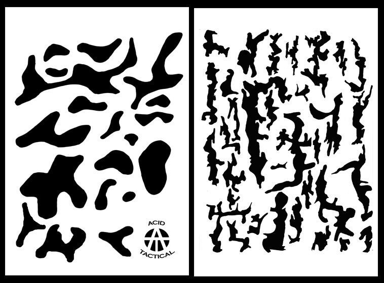 2Pack! Vinyl Airbrush Spray Stencils 10Mil - 14x9&quot; Camouflage Tree Bark ... - $11.99