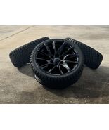 24" Black SSX Wheels All Terrain Tires Silverado Tahoe Sierra Yukon Esca... - $2,573.01