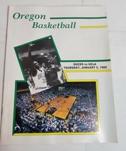 Vintage 1980s University of Oregon Ducks Game Program Basketball 80s vs UCLA - $9.59