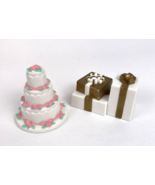 Dollhouse Furniture Loving Family Wedding Cake &amp; Present Lot Food Access... - £12.03 GBP