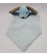 Okie Dokie Blue Puppy Dog Lovey Security Blanket - 14&quot; x 14&quot; - £7.69 GBP