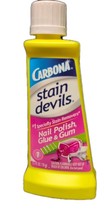 Carbona Stain Devils 1.7 Oz Formula 1 Nail Polish, Glue &amp; Gum Stain Remo... - $12.50
