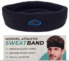 Modvel Athletic Premium Elastic Fabric Absorbs Excess Sweat Men SweatBan... - $4.94