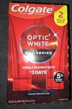 Colgate Optic White Stain Prevention Toothpaste Pro Series 2 Ct Pk 6oz (... - £11.77 GBP