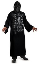 Mens Reaper Hooded Print Robe Costume Black X-Large (42-46) - $1,223.70 MXN