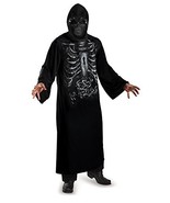 Mens Reaper Hooded Print Robe Costume Black X-Large (42-46) - $90.51 CAD