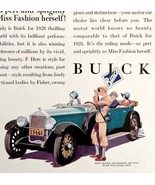Buick 1928 Touring Sedan Drop Top Advertisement Automobilia Lithograph HM1C - $613.30 MXN