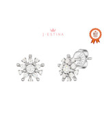 [J.ESTINA] Snow White Earrings (JJLJEQ2BF363SW000) Korean Jewelry - £79.55 GBP