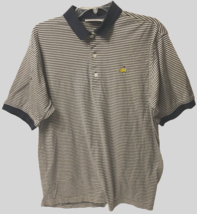 $9.99 Masters National Shop Blue Stripes Golf Cotton Augusta Polo Shirt 2XL - $12.86