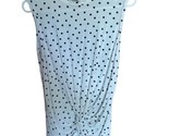 Target A-New -Day womens White with Black Polka Dots Sleeveless Tee Top - $12.43
