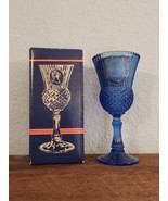 Vintage Avon Fostoria Blue Glass Goblet George Washington FREE SHIPPING - £18.38 GBP