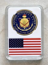 DoD Defense Intelligence Agency (DIA) Challenge Coin USA With American Flag Case - $16.05
