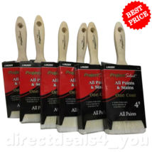 Linzer ProjectSelect #1140  4&quot; All Paints &amp; Stains Brush Pack of 6 - £33.94 GBP