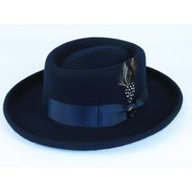 Men Bruno Capelo Hat Australian Wool Crushable Wide Brim GAMBLER GAM102 Navy image 4