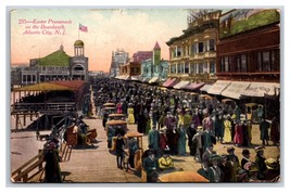 Pasqua Promenade On Boardwalk Atlantic Città Nuovo Maglia Nj 1910 DB Cartolina - £4.06 GBP