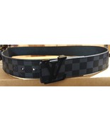 Louis Vuitton Damier Graphite LV Initials Buckle Belt Size 46/115 - £117.68 GBP