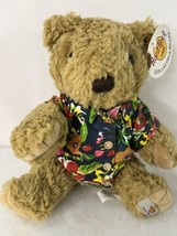 Hard Rock Cafe Bear Hawaiian Shirt Plush 11 inches Jointed Limbs Stuffed Animal  - $7.69