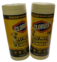 (2 pack) Clorox Pet Mess Cleaning Wipes, 35 count wipes, 8.4 oz - $29.99