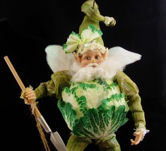 Large Vintage Mark Davis Fairy / Gardener gift / Gnome ornament / cabbage elf /  - £175.91 GBP