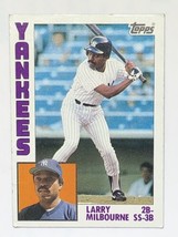 Larry Milbourne 1984 Topps #281 New York Yankees MLB Baseball Card - £0.79 GBP