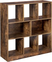 Vasagle Bookcase With Open Shelves, Freestanding Bookshelf, Rustic Brown. - £68.03 GBP