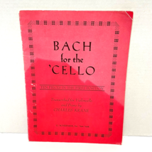 Antique 1967 Bach for the Cello Ten Pieces in the First Position Music Book - £6.78 GBP