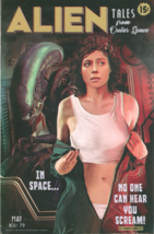 Al Abbazia SIGNED Mixed Media Alien Art Print ~ Sigourney Weaver as Ripley - £23.80 GBP