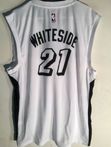 Adidas NBA Jersey Miami Heat Hassan Whiteside White X-Mas sz L - £10.11 GBP