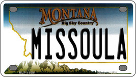 Missoula Montana Novelty Mini Metal License Plate Tag - £11.93 GBP