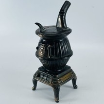 Rose Bowl Pasadena CA Miniature Cast Iron Pot Belly Stove Souvenir Vintage 7in - £117.46 GBP