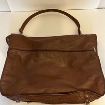 Vtg Samsonite Silhouette Carry On Weekender Garment Messenger Brown Bag Pockets - £21.29 GBP