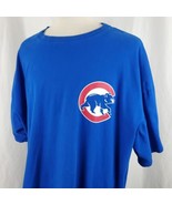 Chicago Cubs T-Shirt 3XL Majestic Derek Lee #25 Blue Cotton Crew Neck ML... - $17.99