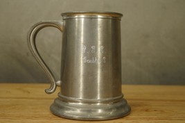 Vintage Pewter Metalware PGC Doubles C Team Winner Tankard Beer Mug Stein - £13.19 GBP
