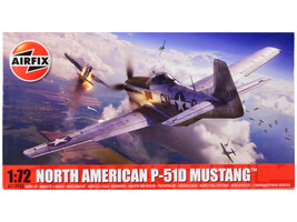 Skill 1 Model Kit North American P-51D Mustang Fighter Aircraft 1/72 Plastic Mod - £17.81 GBP