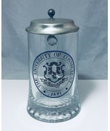 The university of Connecticut vintage Glass Beer Stain“Qui transtulit su... - £15.47 GBP