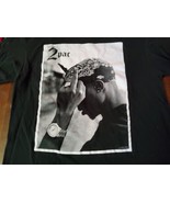 2Pac Tupac Side View Middle Finger Mike Miller Portrait Graphic T-Shirt ... - £36.44 GBP