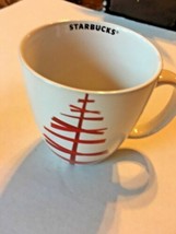 Starbucks Seattle Red Needle Tree Christmas 2012 Coffee Cup Mug  SKU 063... - $15.79