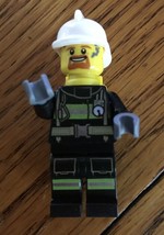 Lego City Fireman w/tank and white helmet Minifigure - New(Other) - £4.34 GBP