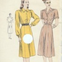 Vintage Vogue 5767 Dress size 16 bust 34 hip 37 easy-to-make unprinted 1947 - £19.11 GBP