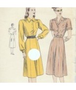 Vintage Vogue 5767 Dress size 16 bust 34 hip 37 easy-to-make unprinted 1947 - £18.76 GBP