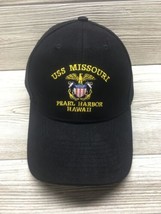 USS Missouri Pearl Harbor Hawaii Snapback Hat Cap - Black - Embroidered New - £10.25 GBP