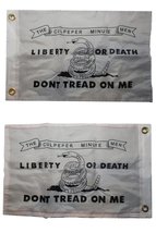 12x18 Culpeper Liberty or Death 2ply Double Sided 12&quot;x18&quot; Flag Grommets Fade Res - £11.85 GBP