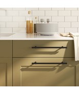 vidaXL Cabinet Handle Set of 20 Black Stainless Steel Medium Durable - $176.21