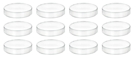 12PK Plastic Petri Dishes with Lids - 2&quot; Diameter, 0.5&quot; Depth - Molded i... - $18.08