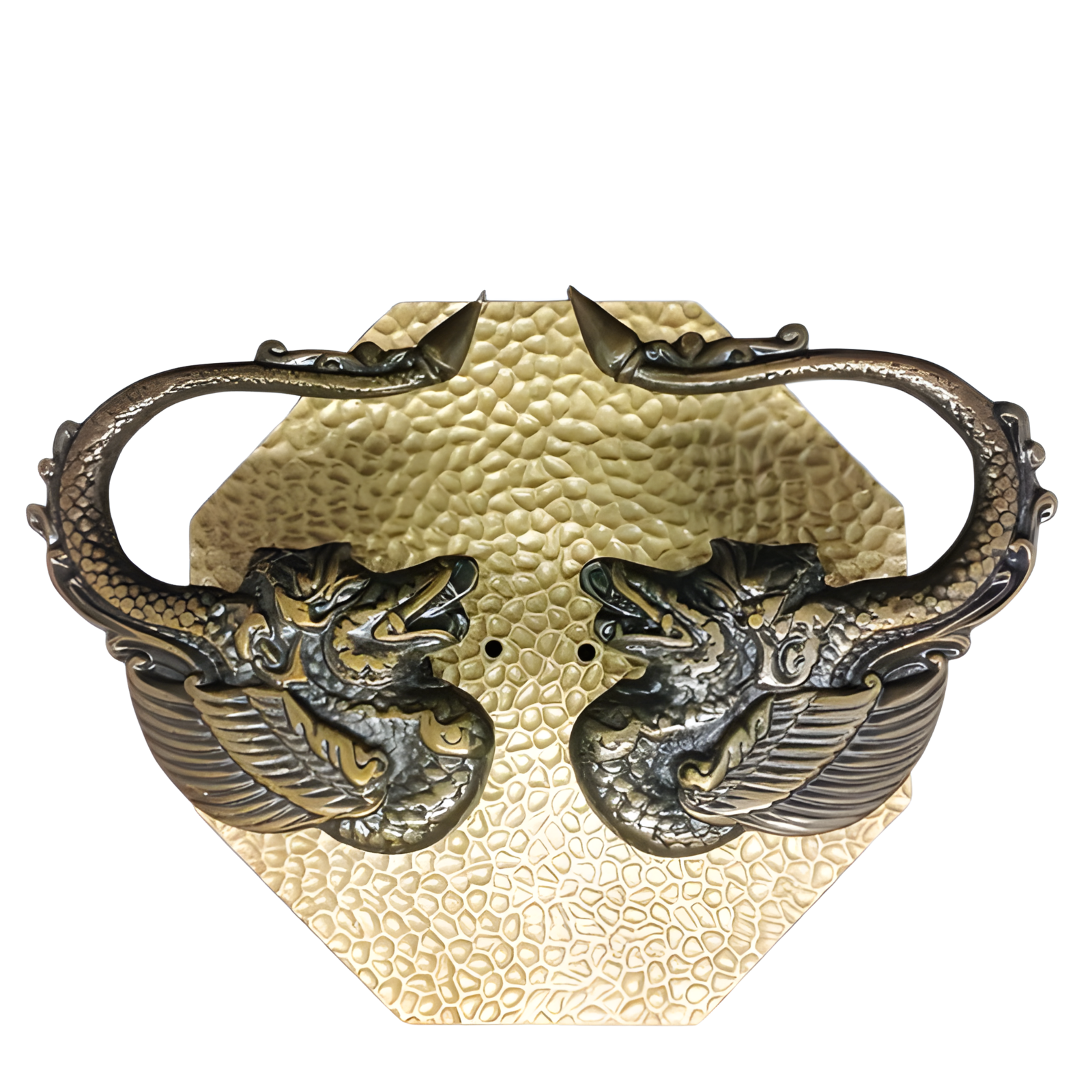 1 Pair Dragon Aluminum Door Pull and Knobs, Vintage Old Style Door Handle - $96.00